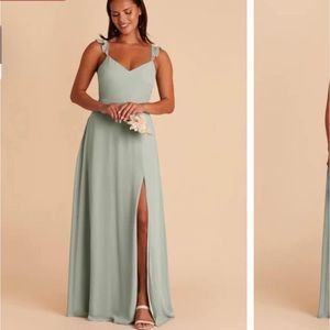 Birdy grey Doris chiffon bridesmaid dress - sage green